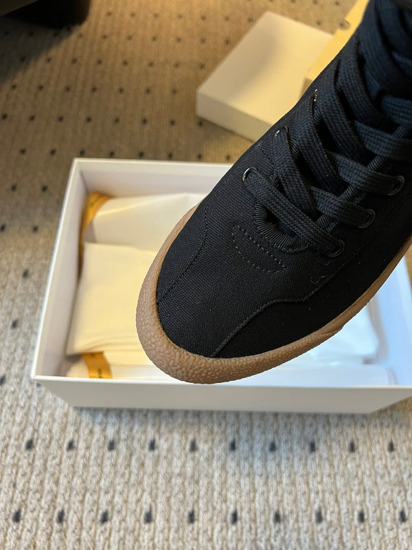 The Row 2025 High Sneaker Black Canvas 561613