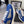 Pra 2025 Sneaker Blue mix Gray Patent Leather Mesh 554575
