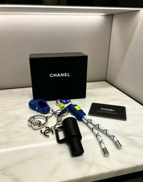 CC Bag Charm With Clog-shaped