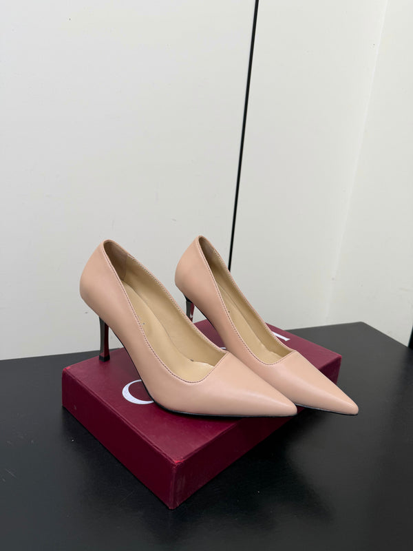 GG 26s Pointed Toe Pumps 8.5cm Calfskin