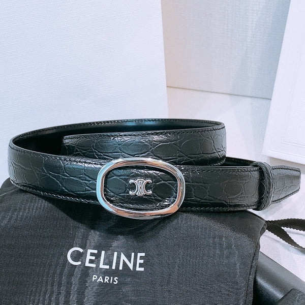 CE 2026 Triomphe Classic Reversible Belt 25mm Leather 191084
