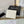 Pra Gold Logo-Stamp Card Holder White Saffiano Leather
