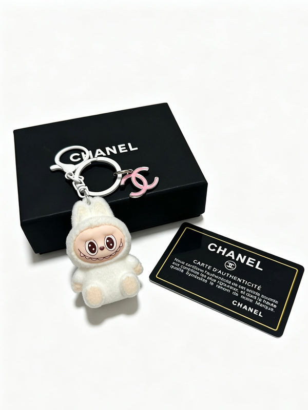 CC White Labubu Charm