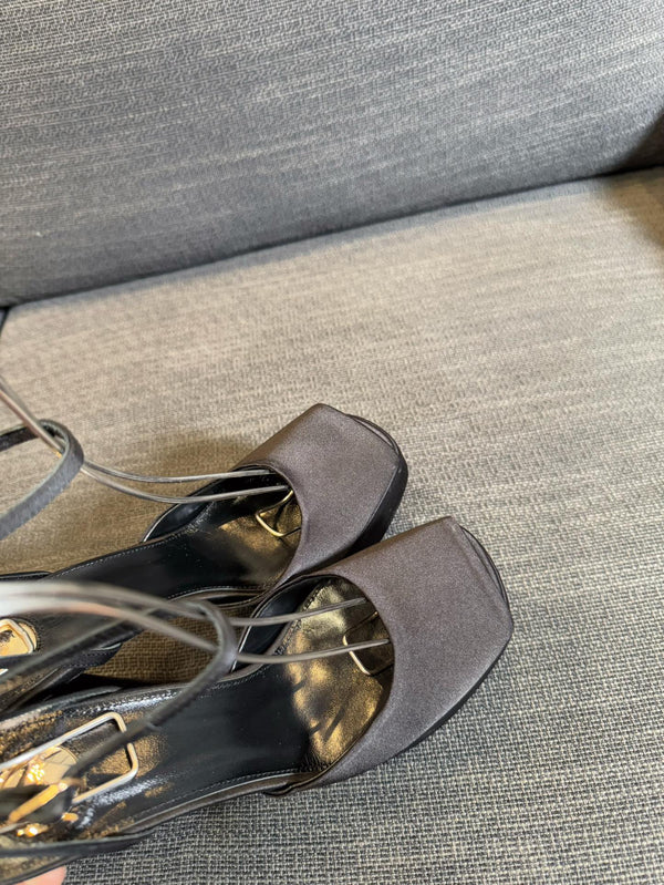 YSL 26S Platform Sandals 150 Mm Satin