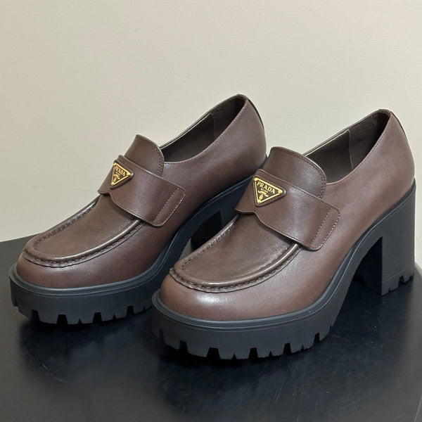 Prad 2026 Teak Loafers 85mm Cowhide 151271