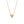 HEART SHAPE SILVER YELLOW DIAMOND NECKLACE