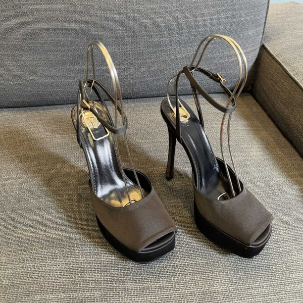 YSL 26S Platform Sandals 150 Mm Satin