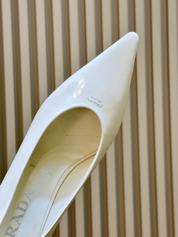 Prad 2026 Pointed Toe Pumps Patent Leather 151230