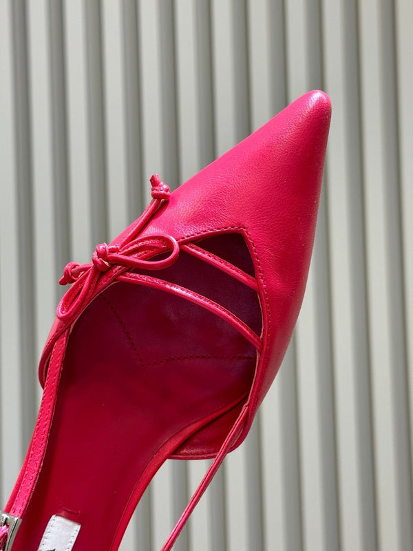 Prad 2026 Bow Pointed-Toe Pumps 45mm Calfskin 151241
