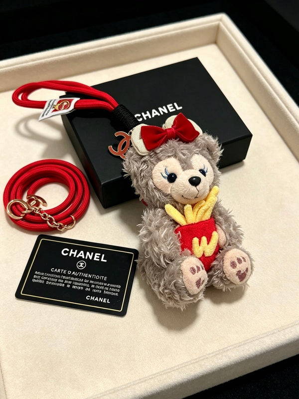 CC Plush Bear Charm With Potato Chips