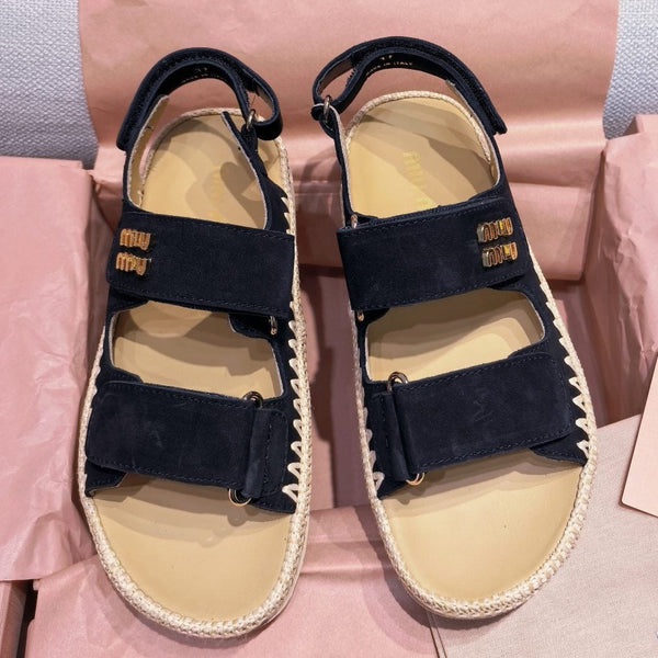 Miu 2026 Strappy Sandals Suede 155479