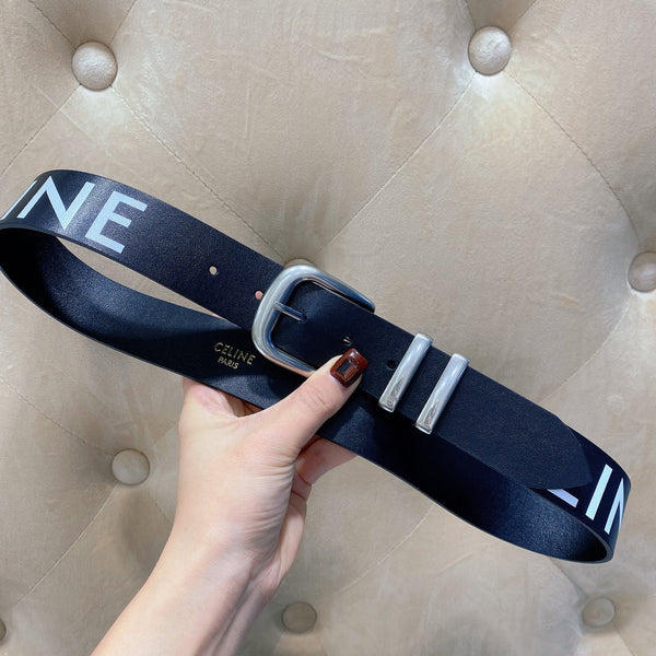 CE 2026 Western Belt 40mm Black White Leather 195616