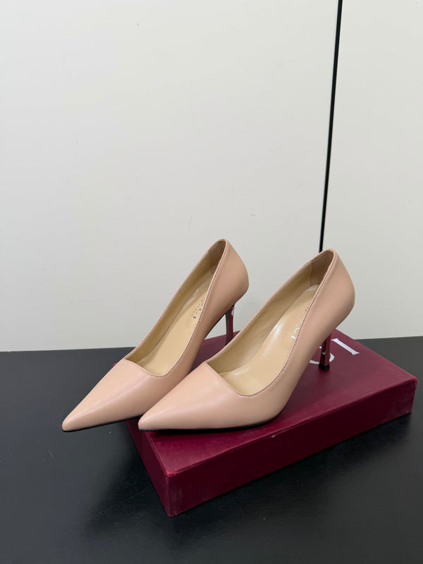 GG 26s Pointed Toe Pumps 8.5cm Calfskin