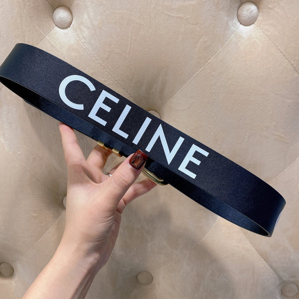 CE 2026 Western Belt 40mm Black White Leather 195616