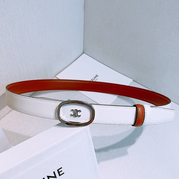 CE 2026 Triomphe Classic Reversible Belt 25mm Leather 191084