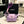 CC Purple And Beige Bag Charm
