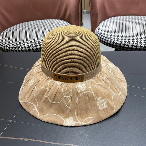 CD Straw Bow Bucket Hat 497554