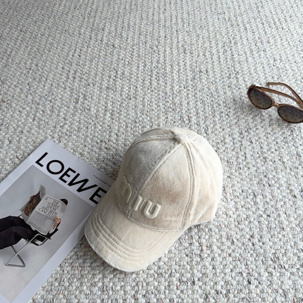 Miu Fleece Baseball Cap 515563