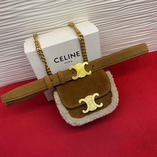 CE 2026 Triomphe Belt Bag 13mm Suede