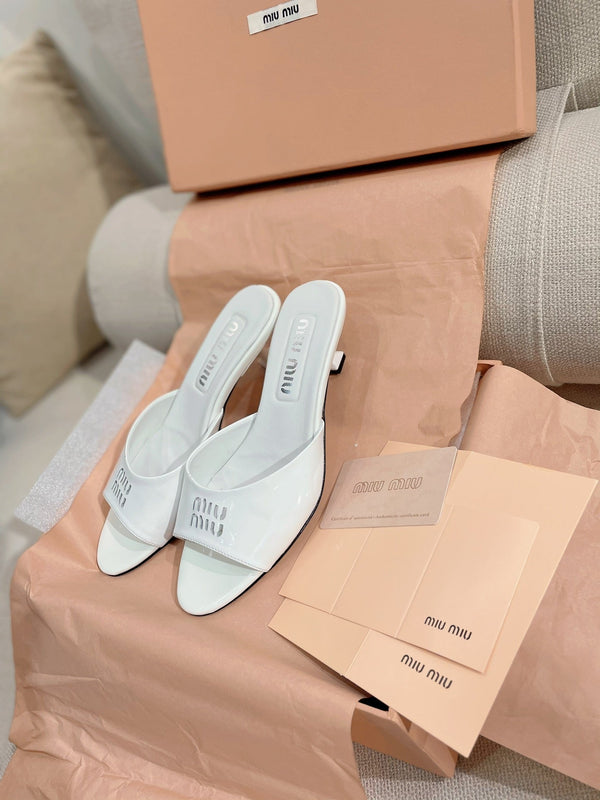 Miu 2026 Sandals 45mm Patent Leather 155493