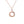 TRINITY SILVER GOLD PINK GOLD NECKLACE