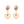 HAPPY HEART PINK MOP EARRINGS DIAMOND