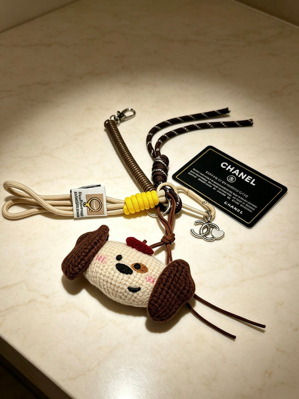 CC Cute Crocheted Puppy Charm