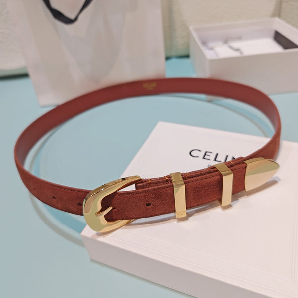 CE 2026 Medium Western Belt 25mm Suede 194535