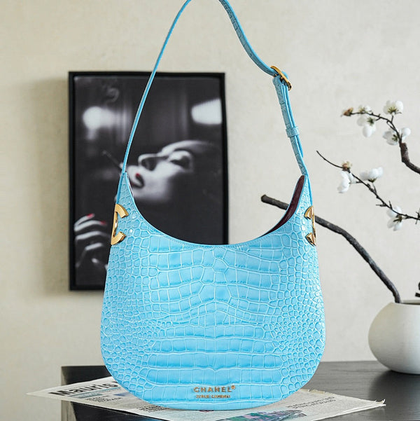 CC 2026 Shoulder Bag Crocodile Embossed Leather 167164