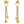 CD HEART CLOVER STAR EARRINGS GOLD