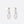 CD DROP PEARL TRIBALES EARRINGS SILVER