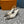 LV MET SLINGBACK PUMP WHITE