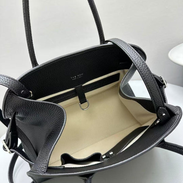 The Row Margaux 10 Black Leather