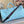 LV Keepall Bandouliere 50 Travel Bag Light Blue Monogram Calfskin