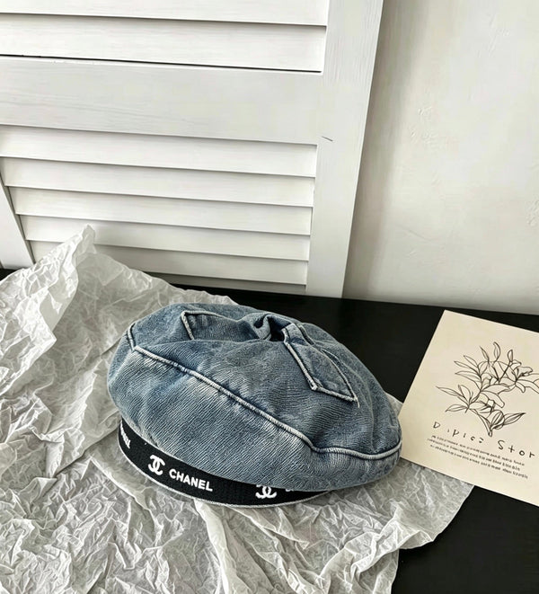 CC Beret Blue in Demin Cotton 212668