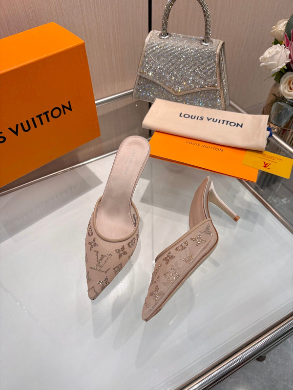 LV 2026 Gala Mule 6.5cm Mesh 140729