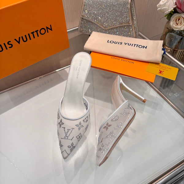 LV 2026 Gala Mule 10cm Mesh 140716