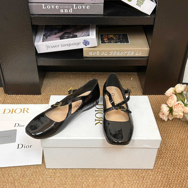 CD 2026 Ballet Flats Custom Patent Leather 157545