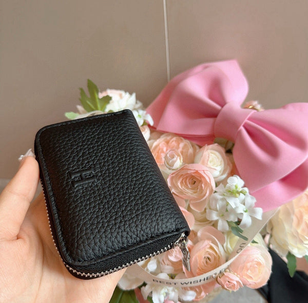 HM 26FW Wallet Coin Purse Pebbled Cowhide Leather 564572