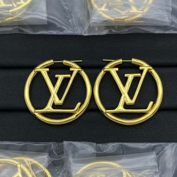 LV Louise Hoop 4cm Earrings
