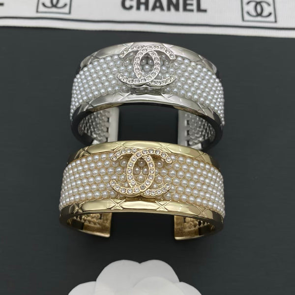 Chanel Pearl & CC Logo Bracelet