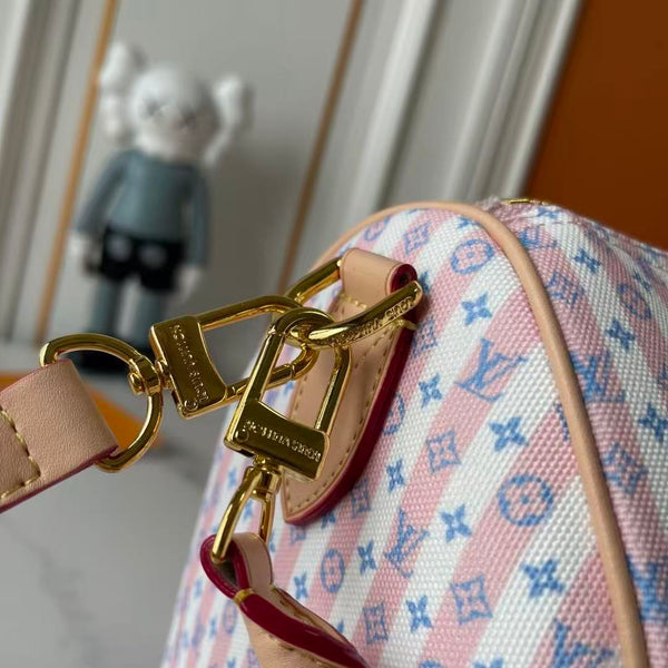 LV Speedy Bandoulière Bag 30 Beige Pink in Cowhide
