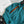 YSL Cassandre Windbreaker Jacket in Teal Nylon Faille