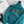 YSL Cassandre Windbreaker Jacket in Teal Nylon Faille