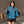 YSL Cassandre Windbreaker Jacket in Teal Nylon Faille