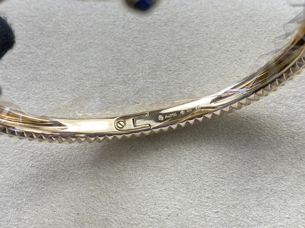 Cartier Baignoire Watch 18.5MM Gold Clous de Paris