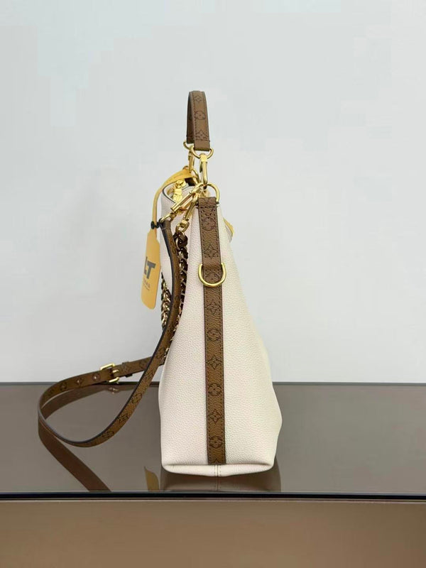 LV 2026 Multipass Bag 30cm In Vanille Calfskin Leather