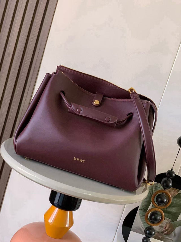 Loe Madrid Bag Burgundy Cowhide