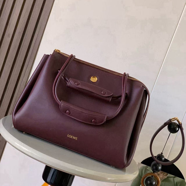Loe Madrid Bag Burgundy Cowhide