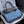 CC Urban Essential East-West Shopping Tote 42CM Blue Denim Black Calfskin